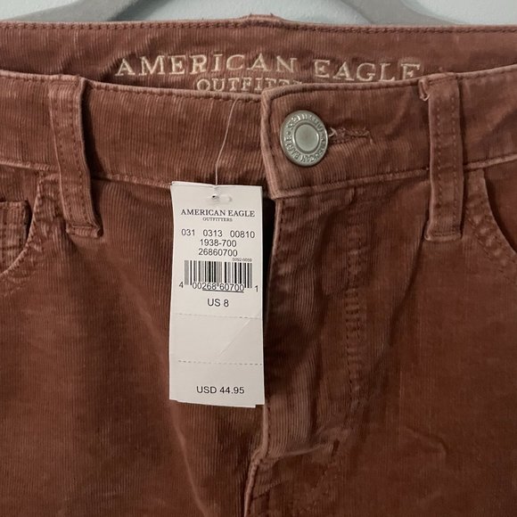 American Eagle super stretch x distressed corduroy skirt - Picture 3 of 4